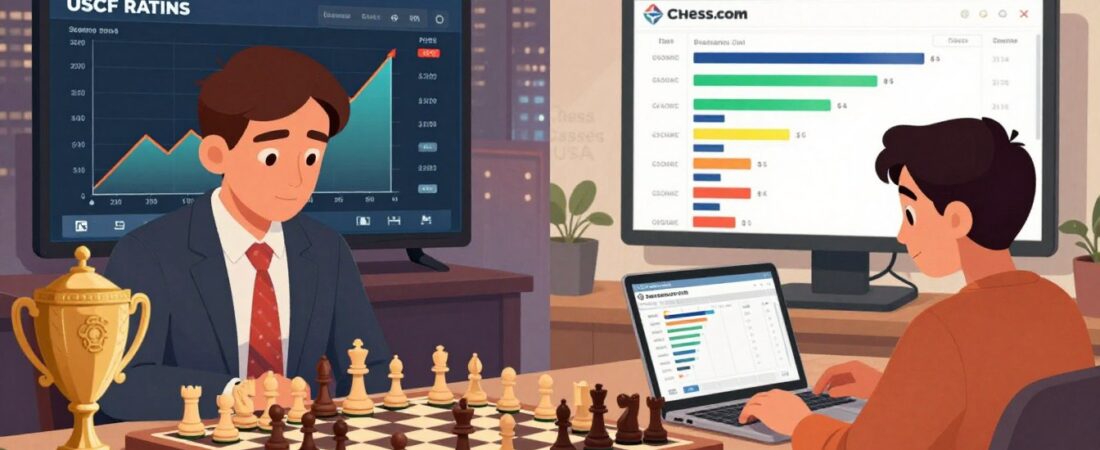 USCF Ratings vs Chess.com Ratings: Why They Feel So Different