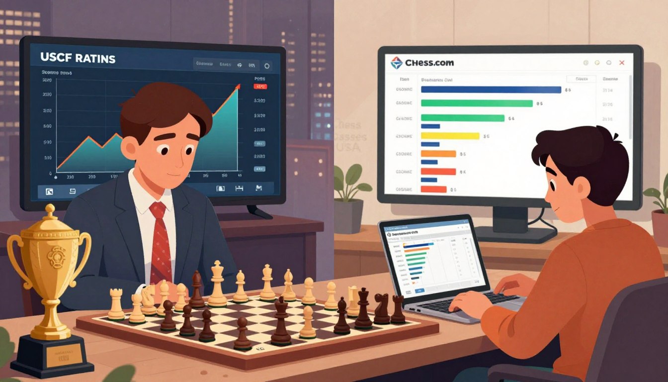 USCF Ratings vs Chess.com Ratings: Why They Feel So Different