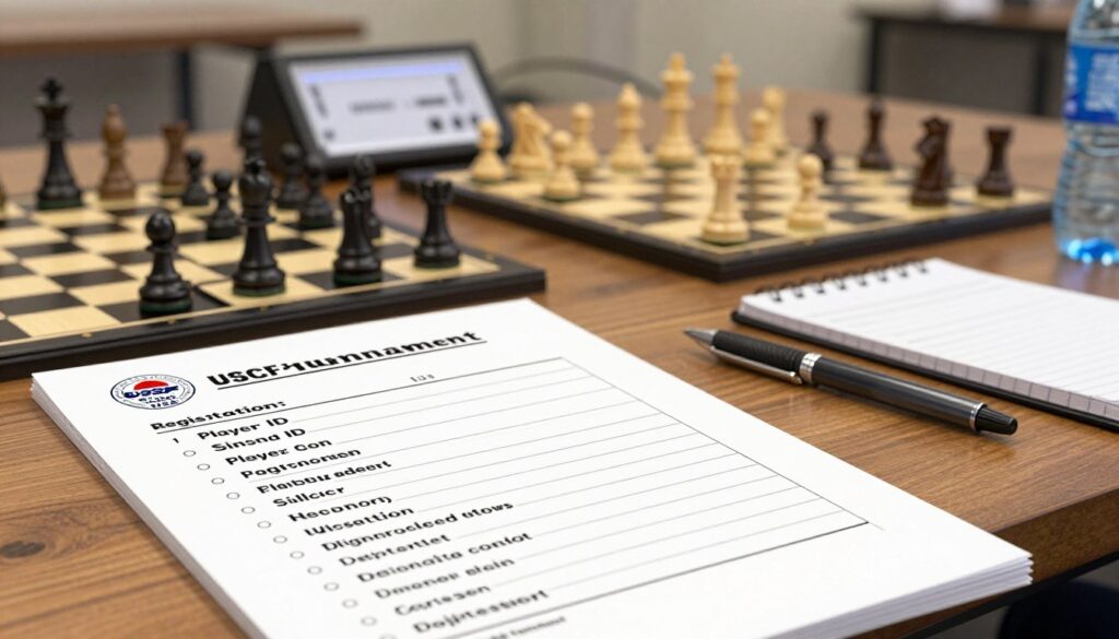 USCF tournament checklist