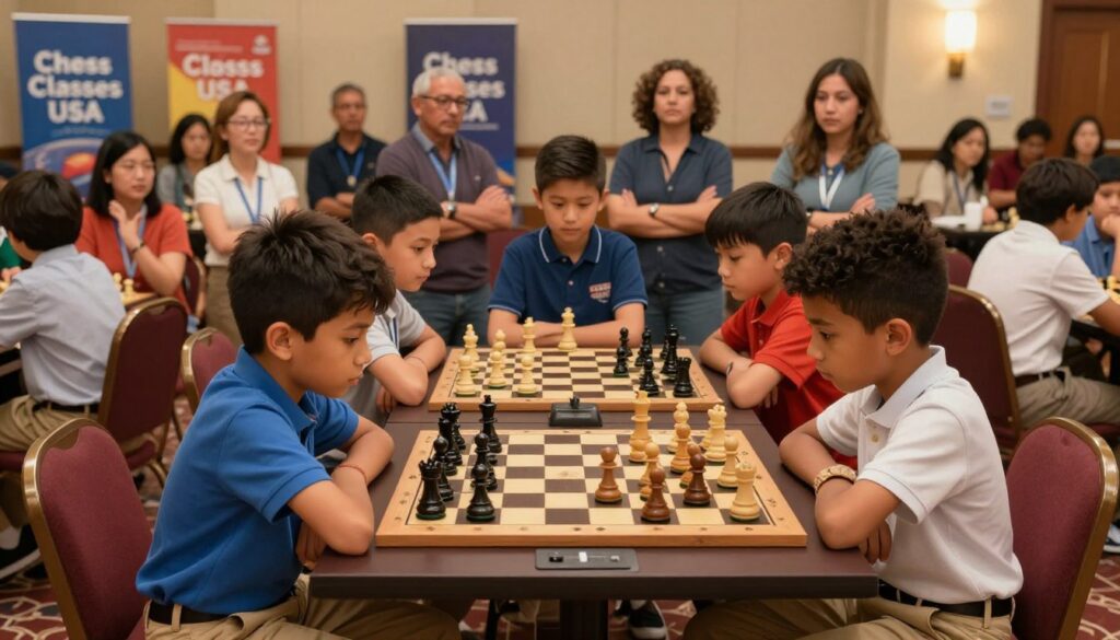 kids playing adult chess tournaments